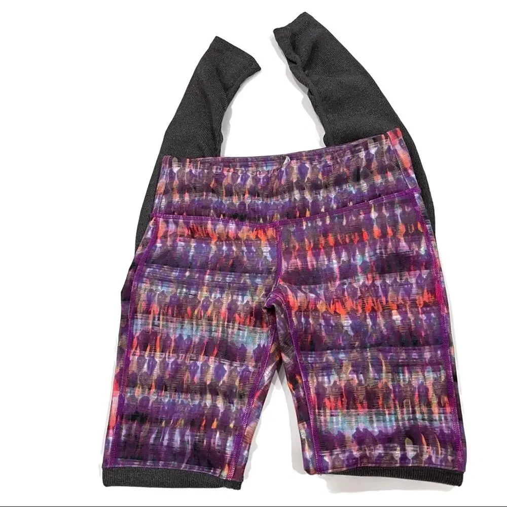 ALO Yoga Bhakti Print Goddess Ribbed Legging Size Small